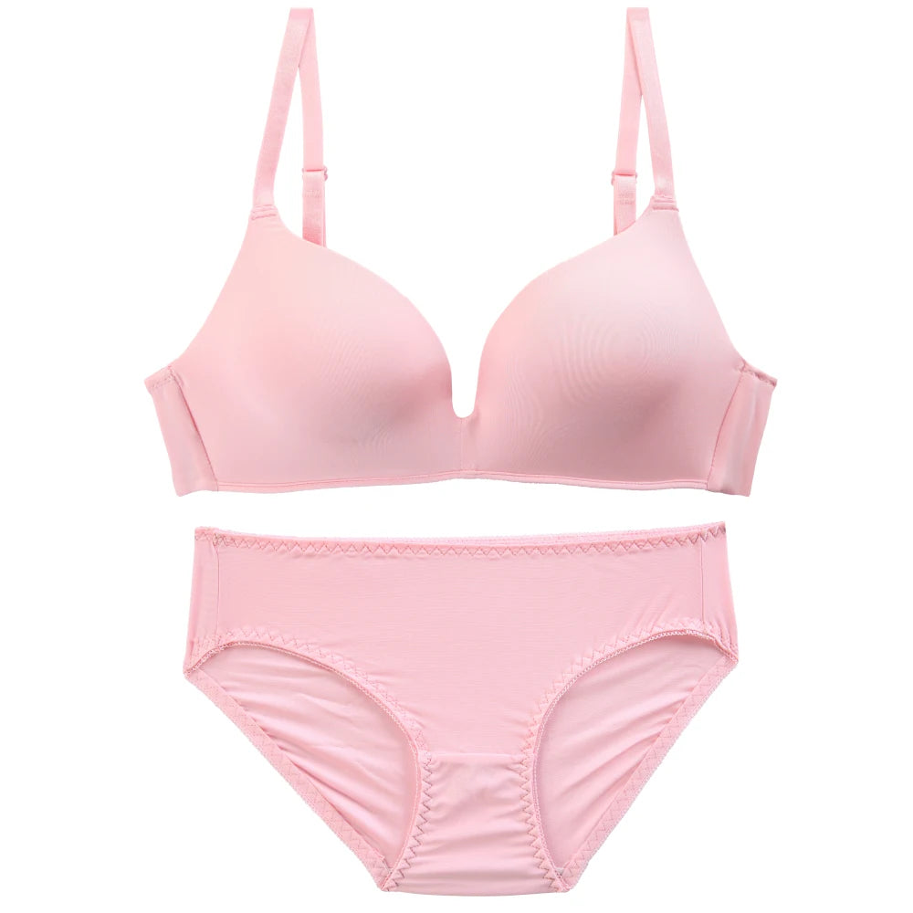 Wholesale Women Wireless Solid Color Simple Cassic T-shirt Bra