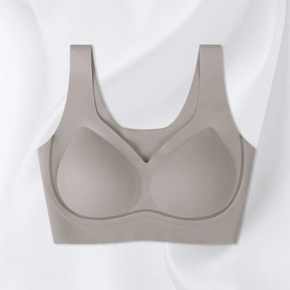 Aiermei Factory New Style Dropshipping Products Anti Droop Bra Seamless Jelly Ice Silk Bra for Women Tank Tops With Built in Bra