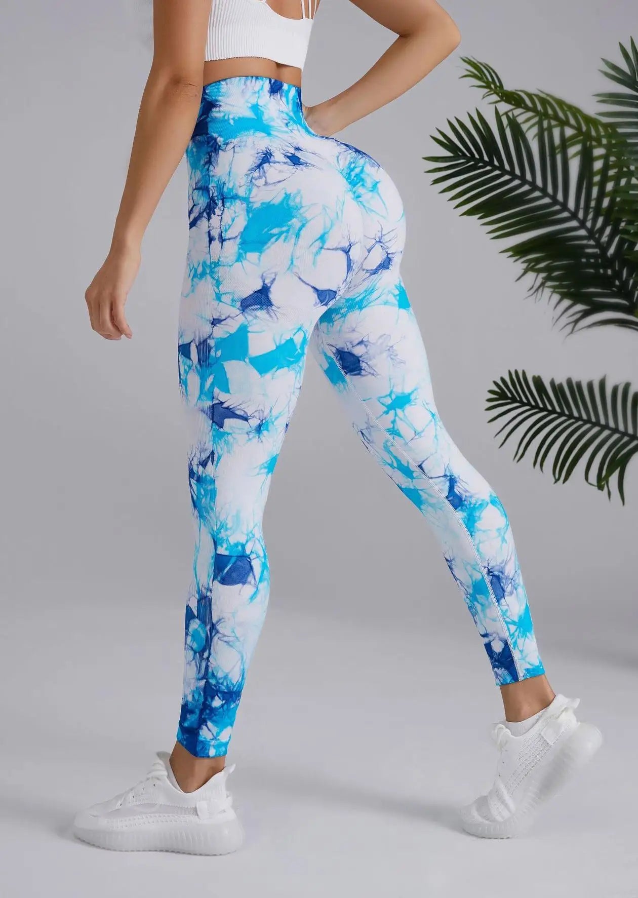 Yoga Leggings Seamless Butt Scrunch Leggings Booty Tie Dye Soft Tights Women Push up Yoga Pants Leggings for Women
