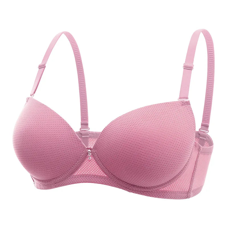 Size 34-38 Ready Stock Smooth Cup Solid Color Push up Women Breast Bra With All Colors