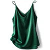 Wholesale 2026 Summer Wear Women's Sexy Satin Crop Top Spaghetti Strap Camisole Tops Vest Strap Tank Tops