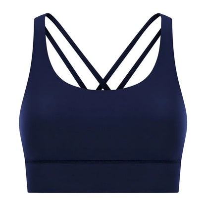 Women High Impact Fitness Yoga Wear Sexy Cross Back Sport Bra Top Fitness Wholesale