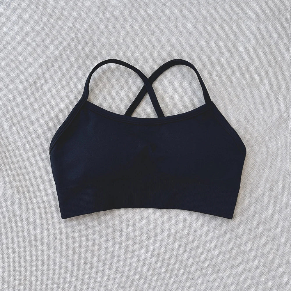 CIYING Wholesale Women Gym Workout Cross Backless Sport Bra Custom logo Seamless Yoga Gym Sports Bra for Women