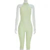 New Fashion Sleeveless Jumpsuits for Women Solid Color Sexy Halter Backless Slimming Jumpsuits Women Rompers