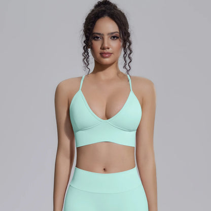 Ready to Ship Lightweight Quick Dry Sports Bra Women Breathable Workout Fitness Top Soft Yoga Bra