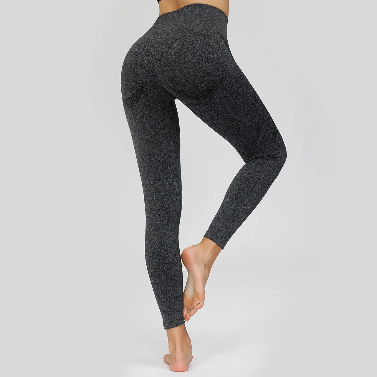 Custom Logo Womens High Waist Elastic Compression Trainer Yoga Pants Butt Lifting Sport Seamless Yoga Leggings