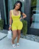 Yanzhui Casual Jumpsuit Women One Piece Letter Pattern Short Elegant Lady Regular Fit Plus Size Sexy Tank Rompers