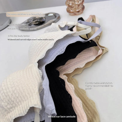 New High Quality Breathable Knitted Wire Free Bras for Women Everyday with Contoured Cups and Panty Set Lift