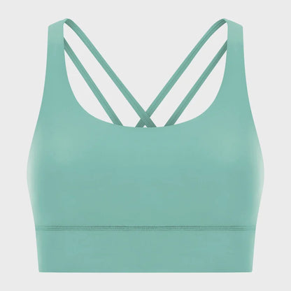 Women High Impact Fitness Yoga Wear Sexy Cross Back Sport Bra Top Fitness Wholesale