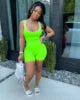 Yanzhui Casual Jumpsuit Women One Piece Letter Pattern Short Elegant Lady Regular Fit Plus Size Sexy Tank Rompers