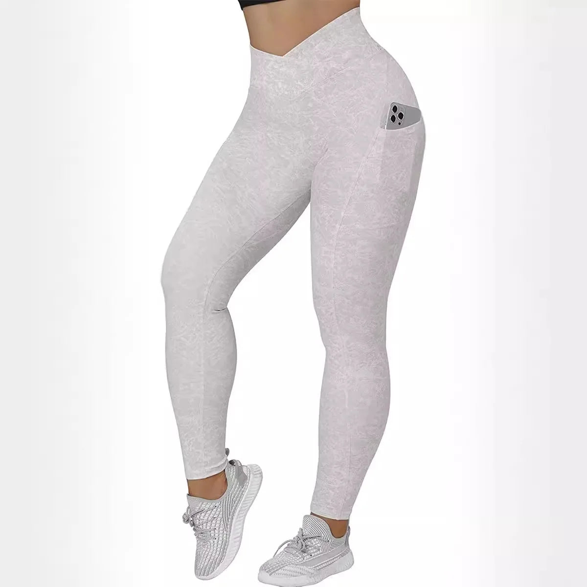 Wholesale Women V High Waist Yoga Leggings Gym Leggings With Pocket Sports Fitness Clothing Workout