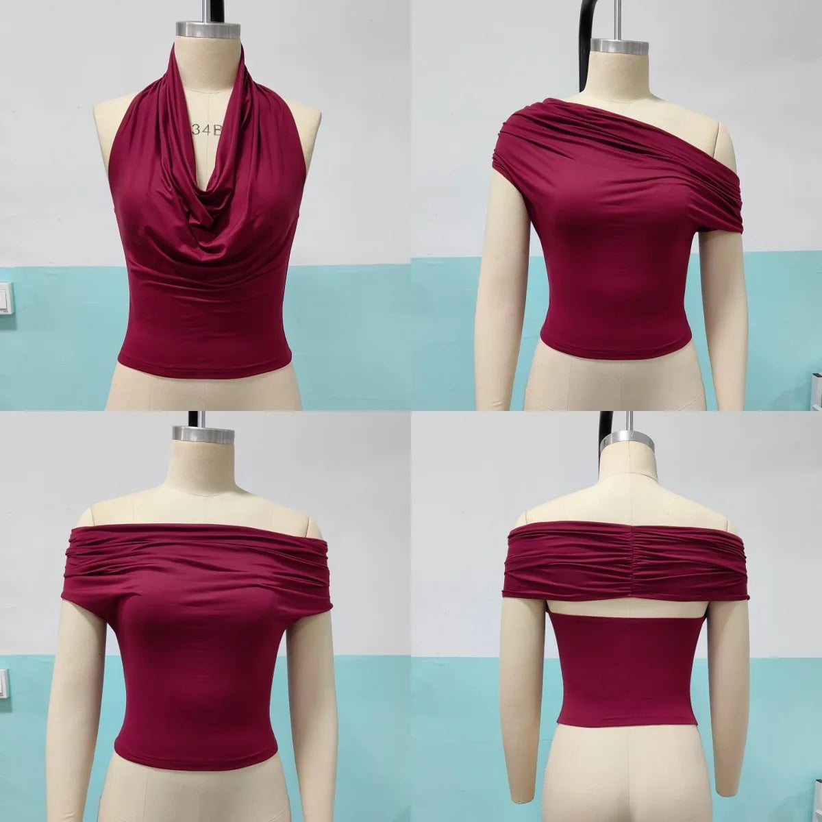 New European and American Women's Fashion, Sexy Hot Girl Style All-Match Halter Tank Top with Sweetheart Neck