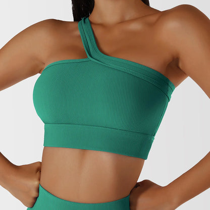 New Sexy Cross Strap Backless Plus Size Sports Bra Womens Gym Set with Seamless Thick Yoga Bra Printed Pattern Low Shipping Cost