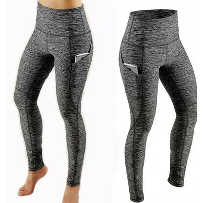Wholesale Winter High Waisted Leggings Workout Gym Fitness Seamless Pants  Women Long Leggings with Pocket