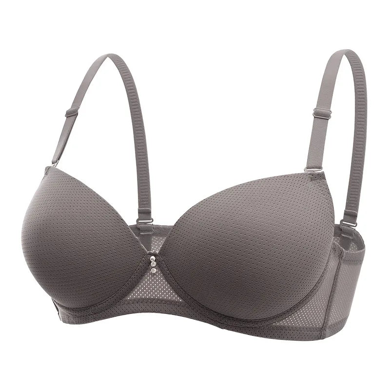 Size 34-38 Ready Stock Smooth Cup Solid Color Push up Women Breast Bra With All Colors