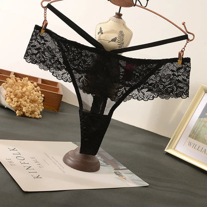 Manufacturers Direct Wholesale Europe US Sexy Lace T Pants Fashion Breathable Mesh Low-Rise Ultra-Thin Eco-Friendly Bikini