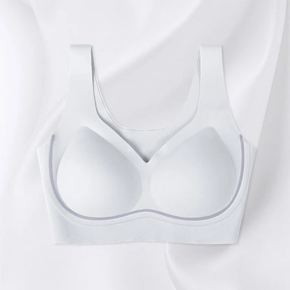Aiermei Factory New Style Dropshipping Products Anti Droop Bra Seamless Jelly Ice Silk Bra for Women Tank Tops With Built in Bra