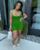 Yanzhui Casual Jumpsuit Women One Piece Letter Pattern Short Elegant Lady Regular Fit Plus Size Sexy Tank Rompers
