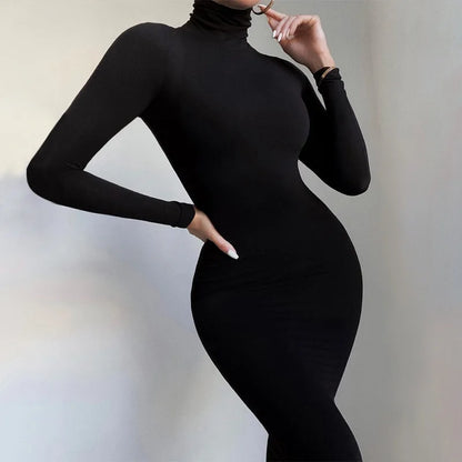 Custom LOGO Fall Solid Long Sleeves Yoga Rompers Women Ladies Jogging Wear 2023 New Style One Piece Stretch Bodycon Jumpsuit