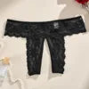 Wholesale Plus Size Sexy Lace Panties Crotchless Thongs Factory Custom Logo 1XL-4XL Briefs Open Crotch Lingerie Female Underwear