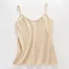 Women Summer Breathable Cotton Bottoming Ribbed Camis Plain Basic O Neck Tank Tops Women Casual Camisole