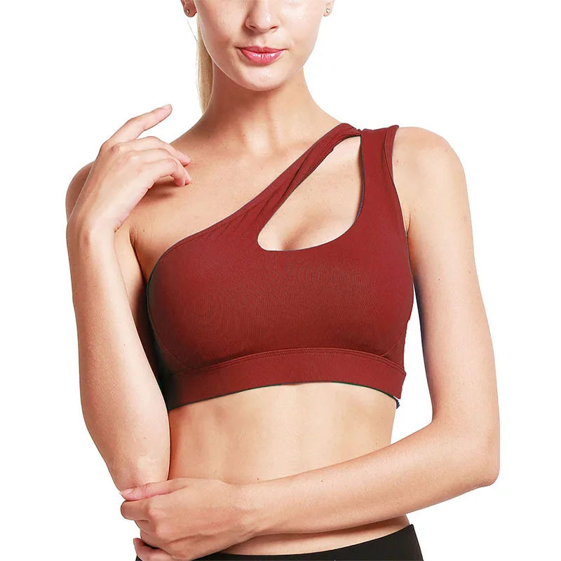 New Sexy Cross Strap Backless Plus Size Sports Bra Womens Gym Set with Seamless Thick Yoga Bra Printed Pattern Low Shipping Cost