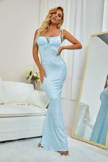 Bohemian Floral Maxi Dress for Summer Women