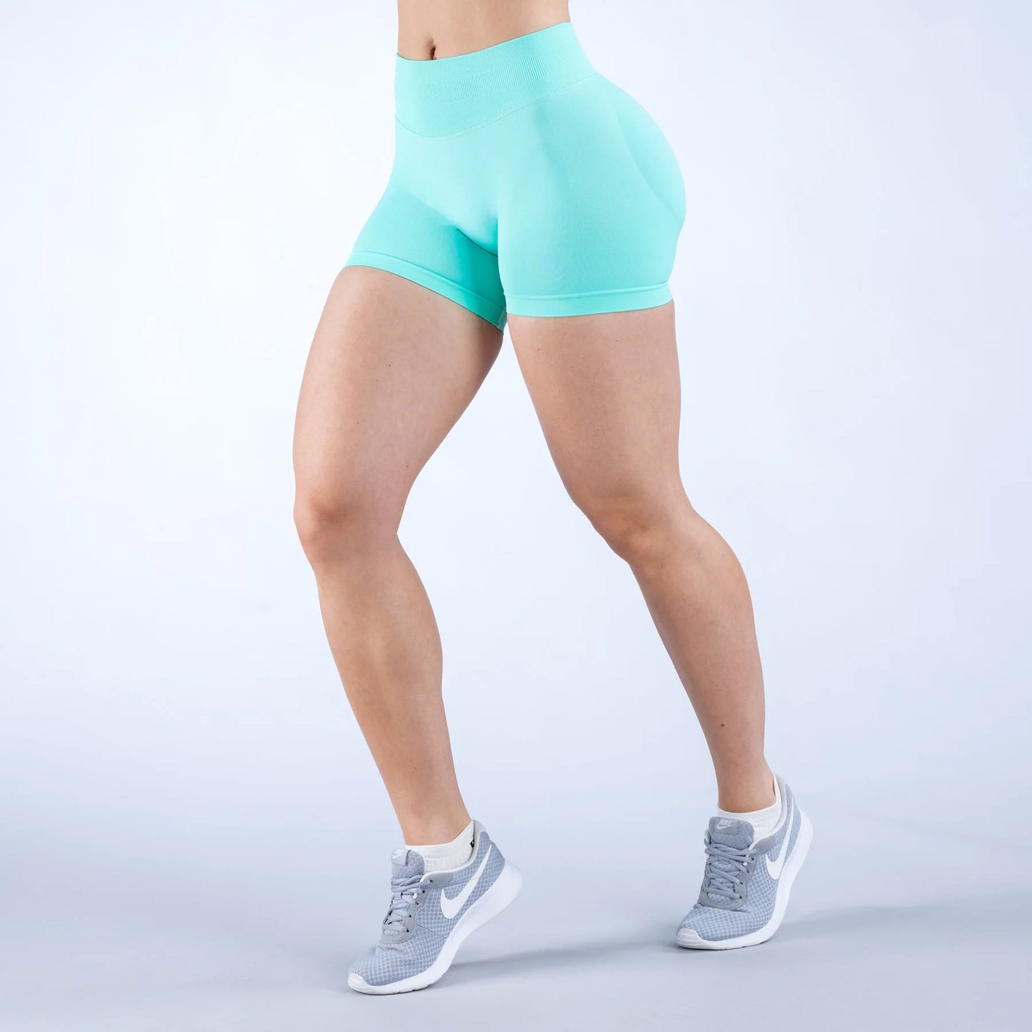 High Quality Custom Logo XL High Waist Yoga Pants Wear Seamless Scrunch Workout Gym Shorts Leggings for Women Sport