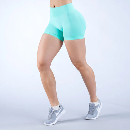 High Quality Custom Logo XL High Waist Yoga Pants Wear Seamless Scrunch Workout Gym Shorts Leggings for Women Sport