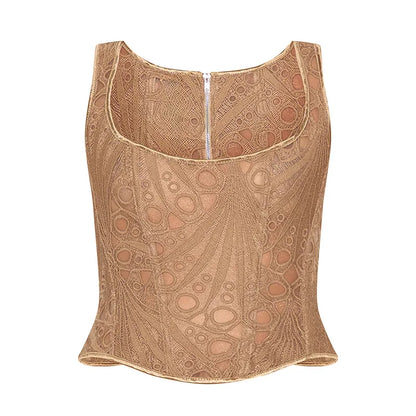 2025 New Fashion Clothes Sexy T-shirts Strapless Slim Tank Top Women Clothing Camis Tees Party Club Corset