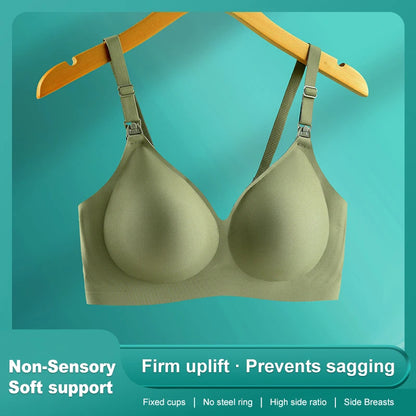Shanhao Ready to Ship Seamless Wire-free Breastfeeding Bra Womens Eco-friendly Maternity Nursing Bras