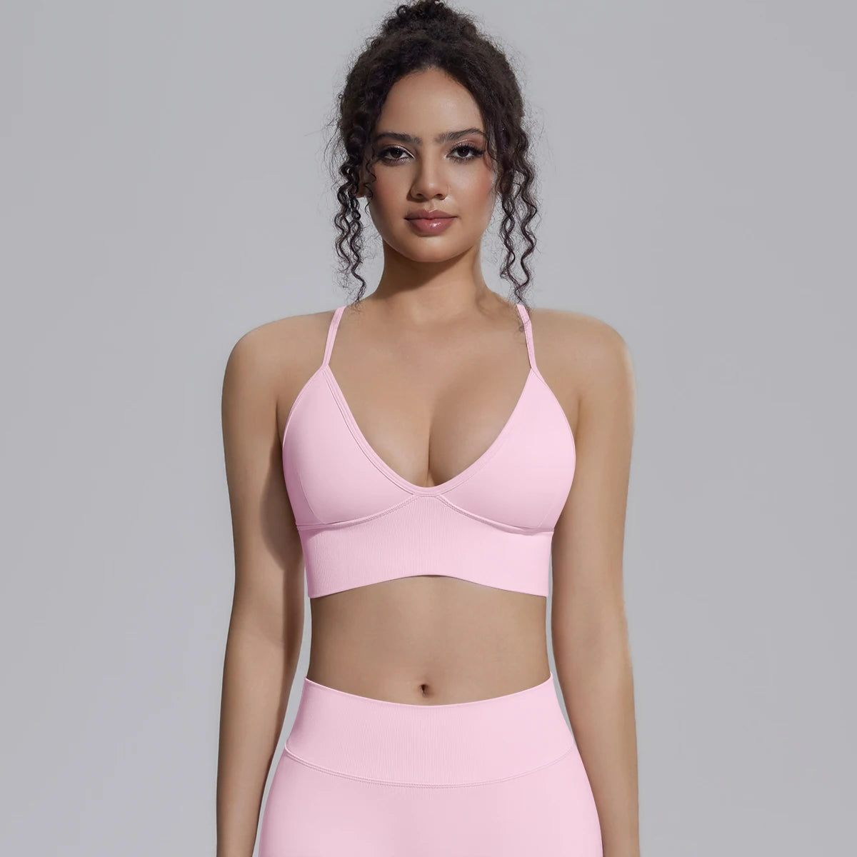 Ready to Ship Lightweight Quick Dry Sports Bra Women Breathable Workout Fitness Top Soft Yoga Bra
