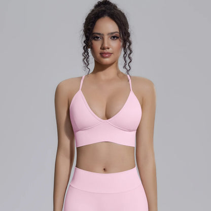 Ready to Ship Lightweight Quick Dry Sports Bra Women Breathable Workout Fitness Top Soft Yoga Bra
