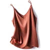 Wholesale 2026 Summer Wear Women's Sexy Satin Crop Top Spaghetti Strap Camisole Tops Vest Strap Tank Tops