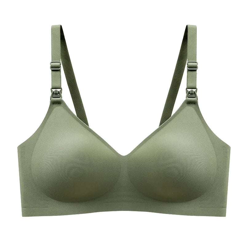Shanhao Ready to Ship Seamless Wire-free Breastfeeding Bra Womens Eco-friendly Maternity Nursing Bras