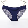 Breathable Sexy Embroidered Cotton Silk Lace Women Ladies Girls Panties Women Seamless Low Waist Briefs Underpants Factory Price