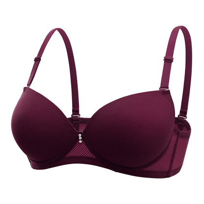 Size 34-38 Ready Stock Smooth Cup Solid Color Push up Women Breast Bra With All Colors