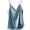 Wholesale 2026 Summer Wear Women's Sexy Satin Crop Top Spaghetti Strap Camisole Tops Vest Strap Tank Tops