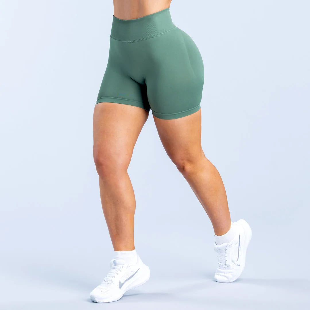 High Quality Custom Logo XL High Waist Yoga Pants Wear Seamless Scrunch Workout Gym Shorts Leggings for Women Sport