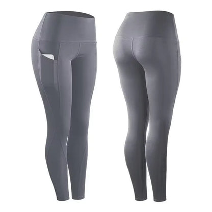 Wholesale Winter High Waisted Leggings Workout Gym Fitness Seamless Pants  Women Long Leggings with Pocket