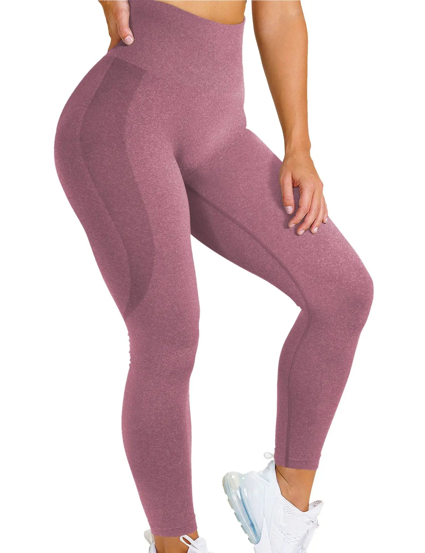 Custom Logo Womens High Waist Elastic Compression Trainer Yoga Pants Butt Lifting Sport Seamless Yoga Leggings
