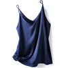 Wholesale 2026 Summer Wear Women's Sexy Satin Crop Top Spaghetti Strap Camisole Tops Vest Strap Tank Tops