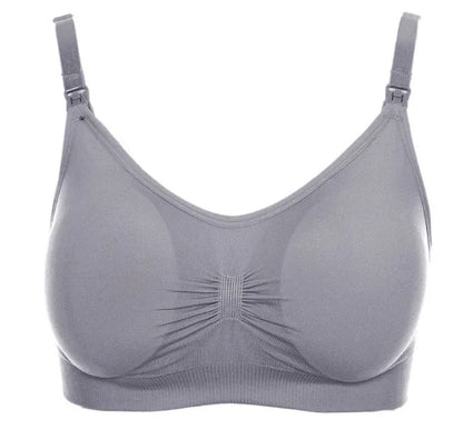 Plus Size Comfortable Back Closure Seamless Breathable Knitted Maternity Nursing Bra Wireless Everyday Breastfeeding Bra for