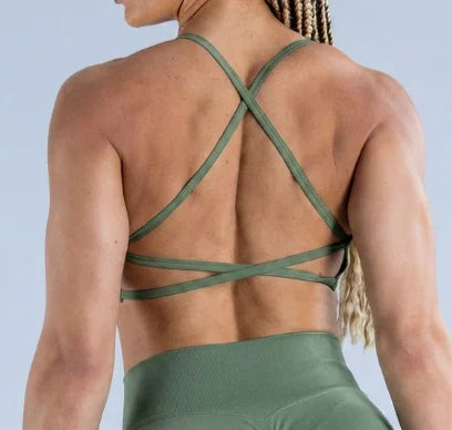 CIYING Wholesale Women Gym Workout Cross Backless Sport Bra Custom logo Seamless Yoga Gym Sports Bra for Women