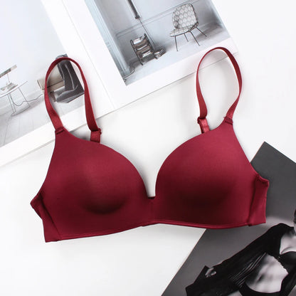 Wholesale Women Wireless Solid Color Simple Cassic T-shirt Bra