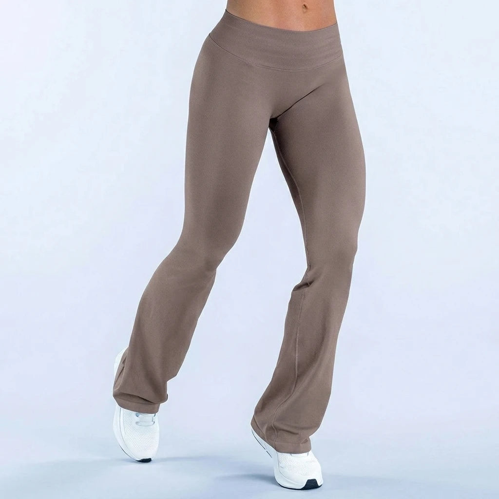 CIYING New Invisible Scrunch Butt Lift Flare Yoga Pants Seamless Tummy Control Glute Contour Soft Gym Workout Flare Leggings