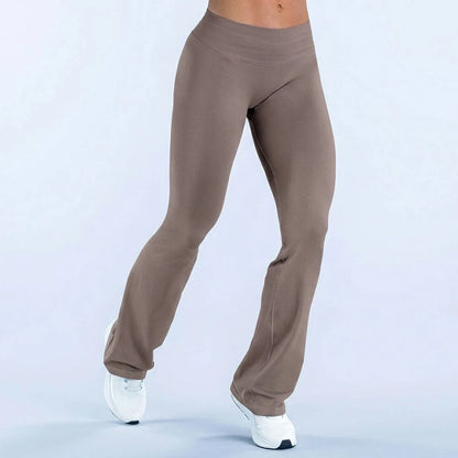 CIYING New Invisible Scrunch Butt Lift Flare Yoga Pants Seamless Tummy Control Glute Contour Soft Gym Workout Flare Leggings