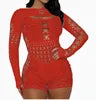 Stylish Women's Jumpsuit with Hollow Out Design Perfect for Autumn Casual Wear Trendy Fall Fashion Party Outfit