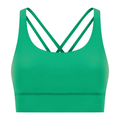 Women High Impact Fitness Yoga Wear Sexy Cross Back Sport Bra Top Fitness Wholesale