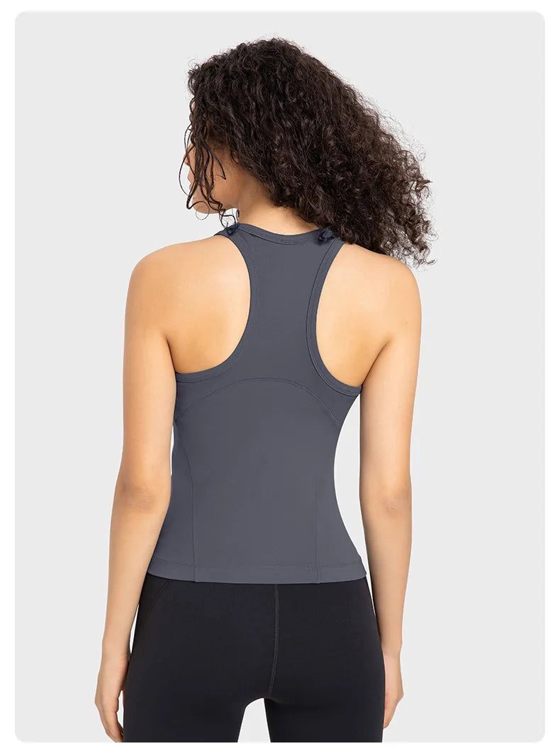 Low MOQ Women Clothing Quick Dry Activewear Racer Back Sports Bra tank Top